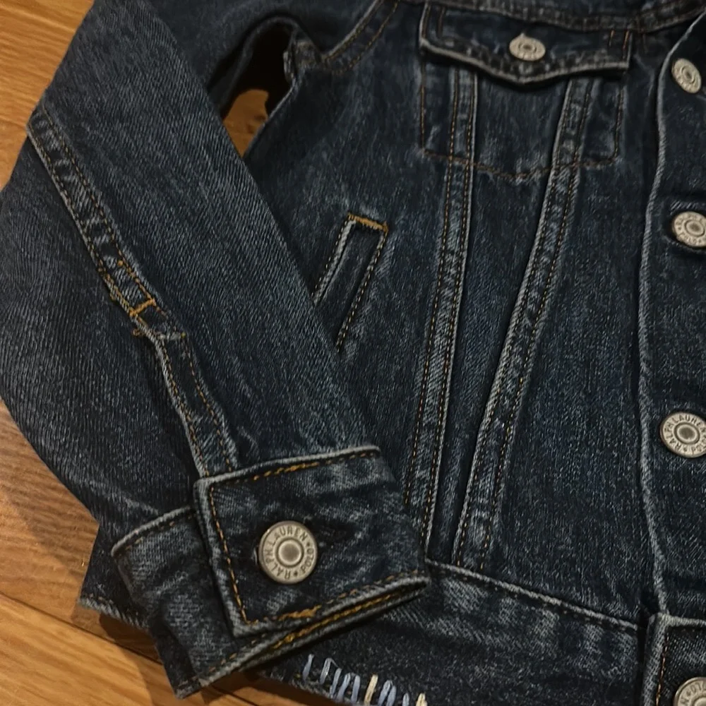 Ralph Lauren girls Childrenswear Patchwork Star Denim Jacket